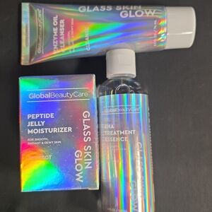 Global Beauty Care Skincare Set with Holographic Packaging